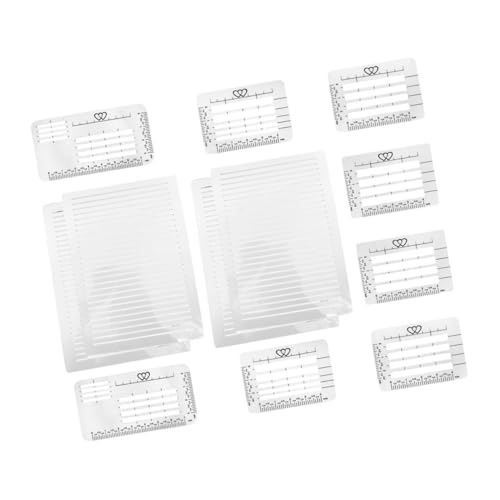 OFFIGAM 12stücke Teiliges Multi-funktions-lineal-schablonen Für Präzises Schreiben Und Zeichnen Kunststoff Vorlagen Für Karten Umschläge Und Journaling Für Kreative Projekte OFFIGAM 12stücke Teiliges Multi-funktions-lineal-schablonen Für Präzises Schreiben Und Zeichnen Kunststoff Vorlagen Für Karten Umschläge Und Journaling Für Kreative Projekte von OFFIGAM
