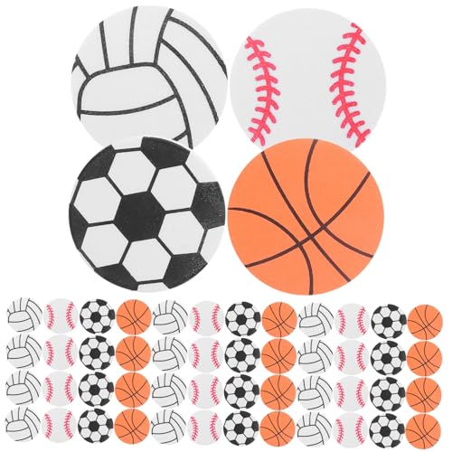 OFFIGAM 120 Stück Aufkleber Sportbälle Aufkleber Ball Thema Party Aufkleber DIY Sportball Aufkleber Sportball Thema Party Dekorationen DIY Sportball Decals Eva von OFFIGAM