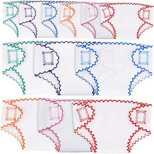 OFFIGAM 12Stücke Puppenwindeln für Babypuppen Niedliche Unterwäsche Puppenkleidung Accessoires Einfach Auszuziehen für Kreatives und Frühe Bildung für Puppen OFFIGAM 12Stücke Puppenwindeln für Babypuppen Niedliche Unterwäsche Puppenkleidung Accessoires Einfach Auszuziehen für Kreatives und Frühe Bildung für Puppen von OFFIGAM