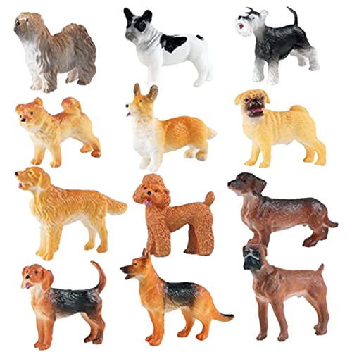 OFFIGAM 12Stücke Teiliges Winzige Hundefiguren aus Hochwertigem Material Realistische Tiermodelle für Dekoration und Kreative Bastelprojekte OFFIGAM 12Stücke Teiliges Winzige Hundefiguren aus Hochwertigem Material Realistische Tiermodelle für Dekoration und Kreative Bastelprojekte von OFFIGAM