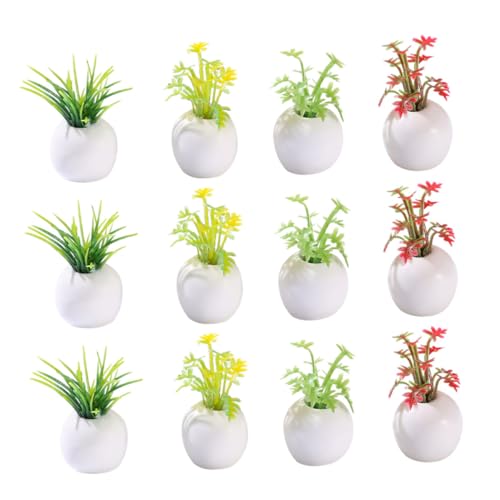 OFFIGAM 12stücke Miniatur Bonsai Pflanze Teiliges Kunstpflanzen Für Puppenhaus Deko Sukkulenten Im Topf Wohnaccessoires Für Kleine Räume Und DIY-projekte Farbenfrohe Miniaturpflanzen OFFIGAM 12stücke Miniatur Bonsai Pflanze Teiliges Kunstpflanzen Für Puppenhaus Deko Sukkulenten Im Topf Wohnaccessoires Für Kleine Räume Und DIY-projekte Farbenfrohe Miniaturpflanzen von OFFIGAM
