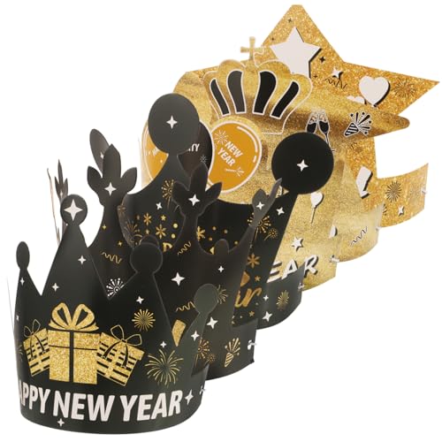 OFFIGAM 12st Partyzubehör Für Silvester 2023 Frohes Neues Jahr Tiara Partyzubehör Zum Thema Neujahr Streamer Partyhüte in Großen Mengen Geburtstagsdekorationen Geburtstagsparty-hut Papier OFFIGAM 12st Partyzubehör Für Silvester 2023 Frohes Neues Jahr Tiara Partyzubehör Zum Thema Neujahr Streamer Partyhüte in Großen Mengen Geburtstagsdekorationen Geburtstagsparty-hut Papier von OFFIGAM