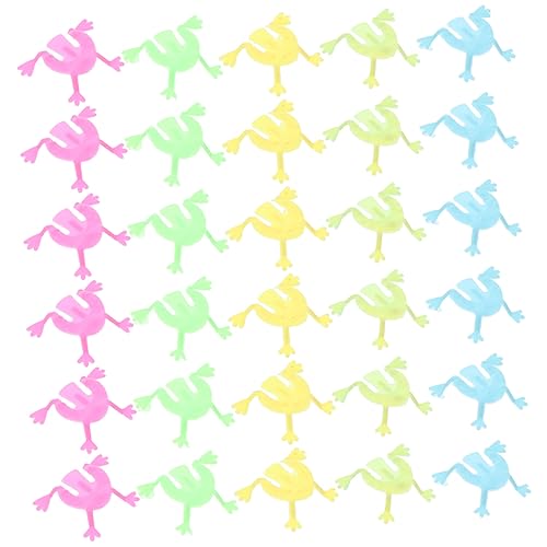 OFFIGAM 140Stücke Mini Frösche Fingerdrückendes Springfroschspielzeug für Lustiges Springspielzeug für Aktivitäten im Freien und Drinnen Geschenkidee für Feiertage von OFFIGAM