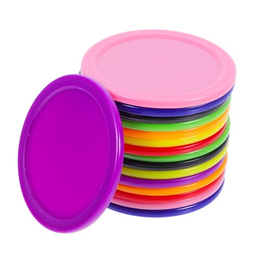 OFFIGAM 16 Stück Kunststoff-Hockey-Pucks, Eishockey-Pucks, Brettspiel-zubehör, Ersatzteile Für Hockey-Tisch, Verbessern Das Spielerlebnis, 64 Mm von OFFIGAM