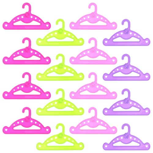 OFFIGAM 16Stücke Mini Puppen Kleiderbügel Bunten Farben Praktische Aufbewahrung für Puppenkleidung Geeignet für Puppenschränke und Garderoben Kunststoff Organisation OFFIGAM 16Stücke Mini Puppen Kleiderbügel Bunten Farben Praktische Aufbewahrung für Puppenkleidung Geeignet für Puppenschränke und Garderoben Kunststoff Organisation von OFFIGAM