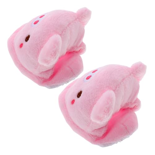 OFFIGAM 1Paar Plüschige Hausschuhe Für Mädchenpuppen Süße Cartoon Tier Hausschuhe Puppen Winterzubehör Flauschige Puppenschuhe Puppen von OFFIGAM