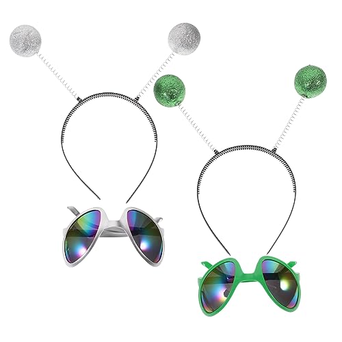 OFFIGAM 1Satz Alien Stirnbänder und Brillen Interaktive Partybrille für Kostümpartys Langlebige Sonnenbrille mit Gebogenen Gläserbeinen und Festivals OFFIGAM 1Satz Alien Stirnbänder und Brillen Interaktive Partybrille für Kostümpartys Langlebige Sonnenbrille mit Gebogenen Gläserbeinen und Festivals von OFFIGAM