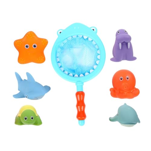 OFFIGAM 1Satz Badespielzeug für Wasserspielzeug mit Cartoon Tieren und Netz Sicheres Duschspielzeug aus Spaß der Badewanne und Beim OFFIGAM 1Satz Badespielzeug für Wasserspielzeug mit Cartoon Tieren und Netz Sicheres Duschspielzeug aus Spaß der Badewanne und Beim von OFFIGAM