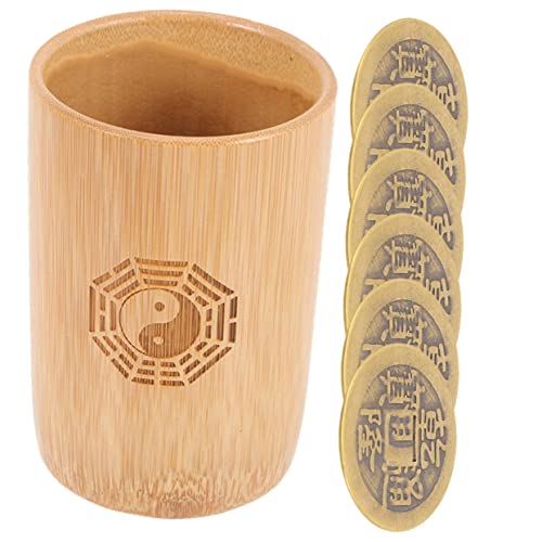 OFFIGAM 1Satz Chinesische Wahrsagerei Kupfermünzen mit Bambus Eimer für Feng Shui und Divination Traditionelle Glücksmünzen für Familienversammlungen Tempel und Besondere Anlässe OFFIGAM 1Satz Chinesische Wahrsagerei Kupfermünzen mit Bambus Eimer für Feng Shui und Divination Traditionelle Glücksmünzen für Familienversammlungen Tempel und Besondere Anlässe von OFFIGAM
