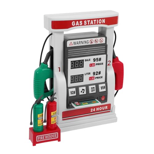 OFFIGAM 1Satz DIY Tankstellenspielzeug mit Interaktiver Zählfunktion und Sprachansage Multifunktionales Modell für Verbesserung von Mathe und Koordinationsfähigkeiten von OFFIGAM