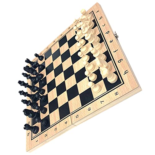 OFFIGAM 1Satz Faltbares Schachspiel für Tragbares Holzschach für Reisen und Zuhause Langlebig und Bequem zu Lagern OFFIGAM 1Satz Faltbares Schachspiel für Tragbares Holzschach für Reisen und Zuhause Langlebig und Bequem zu Lagern von OFFIGAM
