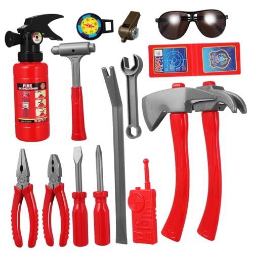 OFFIGAM 1Satz Feuerwehrmann Spielzeugset für Teiliges Kostüm mit Realistischen Werkzeugen aus Langlebigem Fördert Kreativität und Rollenspiel OFFIGAM 1Satz Feuerwehrmann Spielzeugset für Teiliges Kostüm mit Realistischen Werkzeugen aus Langlebigem Fördert Kreativität und Rollenspiel von OFFIGAM