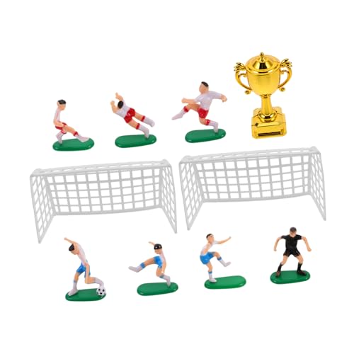 OFFIGAM 1Satz Fußballspieler Mit Trophäenmodell Winzige Fußball Dekoration Für Puppenhaus Fußball Themen Kuchendekoration Kunststoff Trophäe Und Fußballset OFFIGAM 1Satz Fußballspieler Mit Trophäenmodell Winzige Fußball Dekoration Für Puppenhaus Fußball Themen Kuchendekoration Kunststoff Trophäe Und Fußballset von OFFIGAM