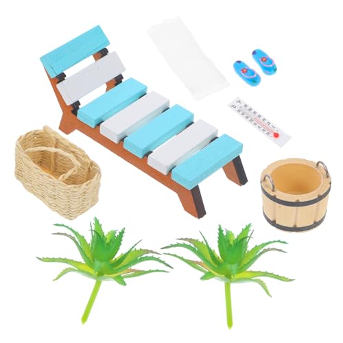 OFFIGAM 1Satz Holzliegestuhl Modell für Puppenhaus Stranddeko Zubehör für Sommer Szenen Langlebig und Realistisch für Kreative Miniaturlandschaften und DIY Projekte OFFIGAM 1Satz Holzliegestuhl Modell für Puppenhaus Stranddeko Zubehör für Sommer Szenen Langlebig und Realistisch für Kreative Miniaturlandschaften und DIY Projekte von OFFIGAM
