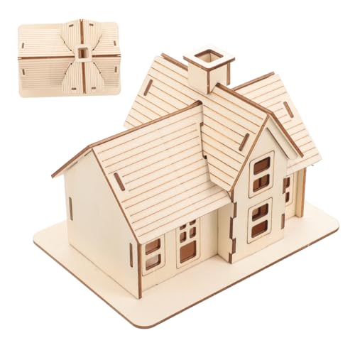 OFFIGAM 1Satz Holzpuzzle Montagehaus DIY Modellbau Holzhaus für Erwachsene Einfache Montage Langlebiges Material Kreative Bastelidee für Hobbyisten und Geschenksuchende OFFIGAM 1Satz Holzpuzzle Montagehaus DIY Modellbau Holzhaus für Erwachsene Einfache Montage Langlebiges Material Kreative Bastelidee für Hobbyisten und Geschenksuchende von OFFIGAM
