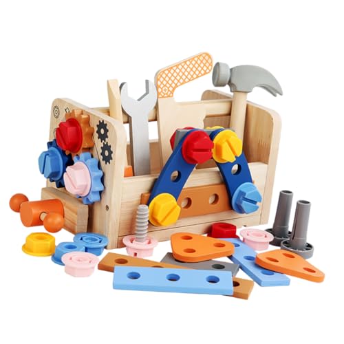 OFFIGAM 1Satz Holzspielzeug Kinderwerkzeugset Tragbarer Werkzeugkasten für Jungen und Mädchen Teiliges Set für Kreative Bauaktivitäten und Kognitive Entwicklung für OFFIGAM 1Satz Holzspielzeug Kinderwerkzeugset Tragbarer Werkzeugkasten für Jungen und Mädchen Teiliges Set für Kreative Bauaktivitäten und Kognitive Entwicklung für von OFFIGAM
