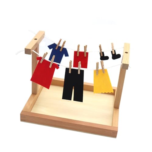 OFFIGAM 1Satz Lehrspielzeug für Montessori Kleiderständer aus Holz Fördert Selbstpflege Fähigkeiten und Hand Augen Koordination für Jungen und Ab Jahren OFFIGAM 1Satz Lehrspielzeug für Montessori Kleiderständer aus Holz Fördert Selbstpflege Fähigkeiten und Hand Augen Koordination für Jungen und Ab Jahren von OFFIGAM