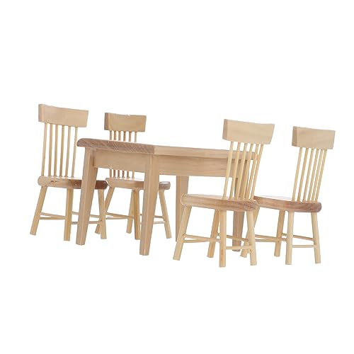 OFFIGAM 1Satz Mini Stuhl Set aus Eichenholz Teiliges Puppenhaus Möbel Set für Realistische Dekoration Hochwertige Miniaturmöbel für Puppenstuben und Kinderzimmer Deko OFFIGAM 1Satz Mini Stuhl Set aus Eichenholz Teiliges Puppenhaus Möbel Set für Realistische Dekoration Hochwertige Miniaturmöbel für Puppenstuben und Kinderzimmer Deko von OFFIGAM