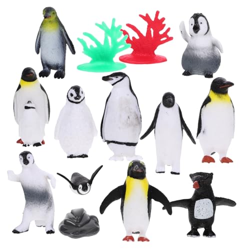OFFIGAM 1Satz Pinguinfigur Teiliges Pinguin Modell für Mikrolandschaften Realistische Dekoration für Kinderzimmer und Schreibtische Detailreiche Tierfiguren von OFFIGAM