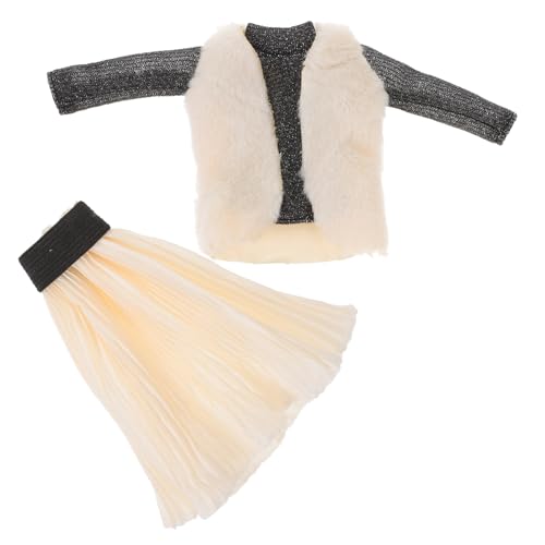 OFFIGAM 1Satz Puppenkleidungsset für Puppen Austauschbare und Niedliche Outfits mit Rock und Weste Zubehör für Fördert Kreativität und Spielspaß OFFIGAM 1Satz Puppenkleidungsset für Puppen Austauschbare und Niedliche Outfits mit Rock und Weste Zubehör für Fördert Kreativität und Spielspaß von OFFIGAM