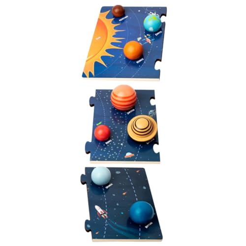 OFFIGAM 1satz Kids Planet Puzzle Interaktives Solar System Spielzeug Für Junge Mädchen Jahre Lernspiel Form Und Farbverständnis Kognitive Entwicklung Und Praktischen Fähigkeiten von OFFIGAM