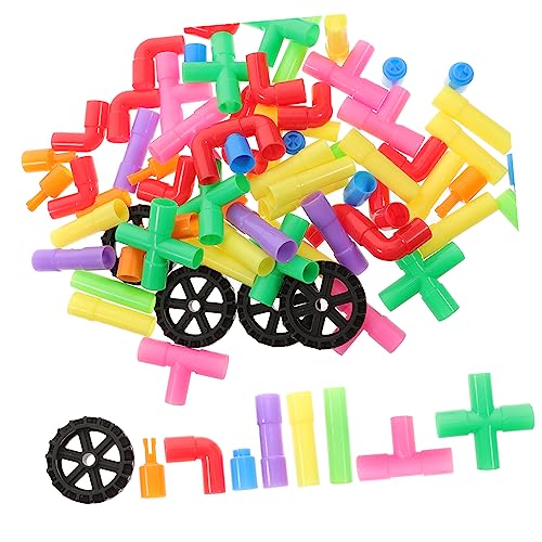 OFFIGAM 1Satz Teiliges Bausteine Für Kreatives Rohrspielzeug Zur Frühkindlichen Bildung Lustige Bausteine Für Kleinkinder Von Jahren Lernspielzeug Mit Anleitung von OFFIGAM