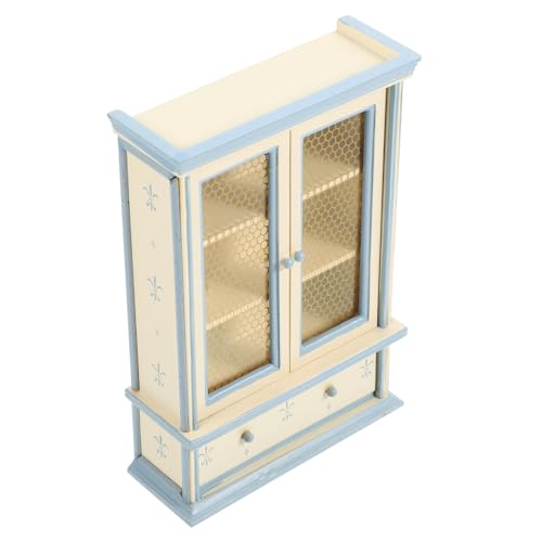 OFFIGAM Mini-bücherregal Aus Holz Für Puppenhaus Handwerkskunst Mit Realistischen Türen von OFFIGAM