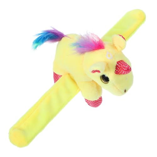 OFFIGAM 1Stück Einhorn Slap Armband aus Plüsch Niedliches Cartoon für Kindergeburtstage und Partys Weiches und Sicheres Handgelenkband für Langlebigen Spaß von OFFIGAM