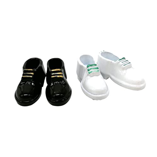 OFFIGAM 2paare Mini Schuhe Modell Simulation Leder Puppenhaus Zubehör Für Miniatur Spielzeug Kreatives Dekorationszubehör Für Puppen Und Mini-häuser OFFIGAM 2paare Mini Schuhe Modell Simulation Leder Puppenhaus Zubehör Für Miniatur Spielzeug Kreatives Dekorationszubehör Für Puppen Und Mini-häuser von OFFIGAM