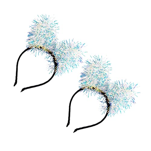 OFFIGAM 2 STÜCK Glitzerndes Haarband mit Hasenohren für Erwachsene Lustiges Party Accessoire für Cosplay und Feiern Bequem und Rutschfest für Festlichkeiten von OFFIGAM