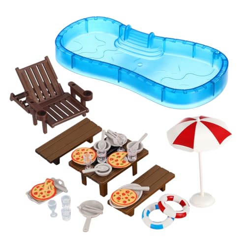 OFFIGAM 2 Sätze Eingestellt Puppenhaus-Schwimmbad Puppenhaus-schlafzimmermöbel Zubehör Für Den Puppenhausgarten Spielhaus-schatzspielzeug Märchenhaus Möbel Mini-hausbausatz Plastik OFFIGAM 2 Sätze Eingestellt Puppenhaus-Schwimmbad Puppenhaus-schlafzimmermöbel Zubehör Für Den Puppenhausgarten Spielhaus-schatzspielzeug Märchenhaus Möbel Mini-hausbausatz Plastik von OFFIGAM