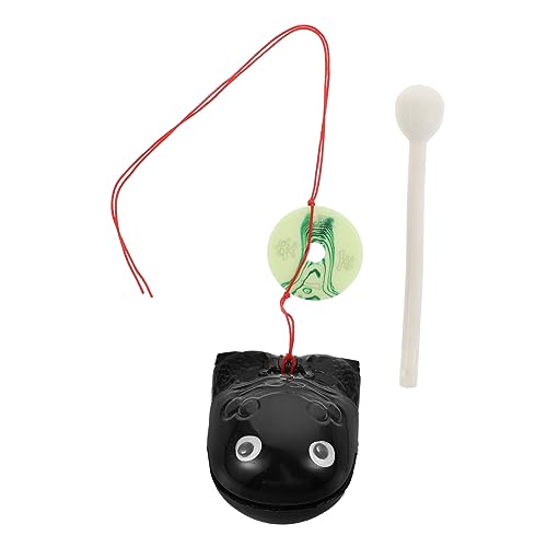 OFFIGAM 2 Sätze Lustige Holzfisch Percussion Spielzeuge Stressabbau Traditionelles Musikinstrument für Meditation und Rhythmusförderung für Büro und Zuhause von OFFIGAM