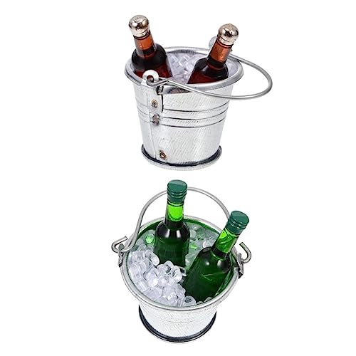 OFFIGAM 2 Sätze Miniatur-Eimer Puppe Mini-Dinge Miniaturen bar Dekoration Eiswürfel Eimer Ornamente Eiswürfel Eimer Zubehör Mini-Eiswürfeleimer Miniatur-Bierflaschen Eisen OFFIGAM 2 Sätze Miniatur-Eimer Puppe Mini-Dinge Miniaturen bar Dekoration Eiswürfel Eimer Ornamente Eiswürfel Eimer Zubehör Mini-Eiswürfeleimer Miniatur-Bierflaschen Eisen von OFFIGAM