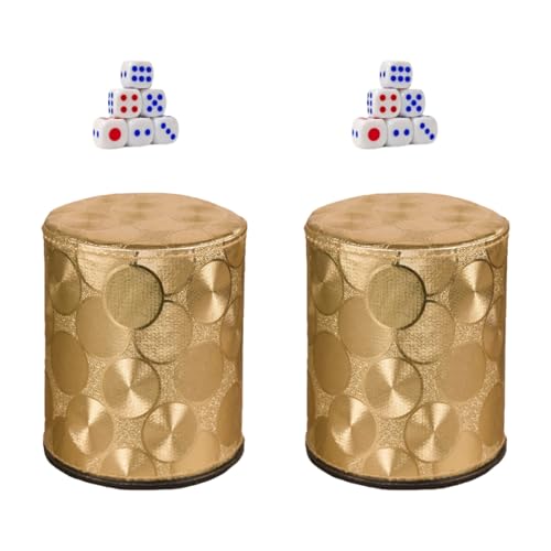 OFFIGAM Würfelspielbox mit Würfelbechern aus PU Leder für Unterhaltung und Spiele 2 Stück für Partys und Bars OFFIGAM Würfelspielbox mit Würfelbechern aus PU Leder für Unterhaltung und Spiele 2 Stück für Partys und Bars von OFFIGAM