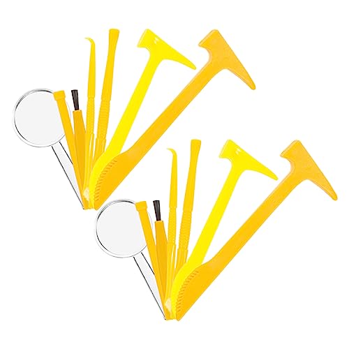 OFFIGAM 2 Sätze für Toys Handwerkzeug für geburtstagsmitgebsl wheinatsgeschenke kleine Grabbürste Graben Lernen Spielzeugwerkzeuge Meißelhammer Graben Plastik von OFFIGAM