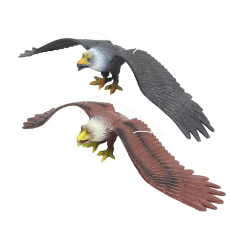 OFFIGAM 2stücke Realistisches Adler Modell Spielzeug Balancierender Vogel Für Detaillierte Dekoration Für Vogel-Liebhaber Mit Aufhängeseil Für Innen Und Außendekoration von OFFIGAM