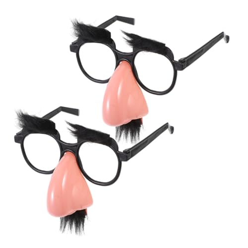 OFFIGAM 2 Stück Bartbrillen Lustige Sonnenbrillen Für Erwachsene Halloween Brillen Für Erwachsene Halloween Sonnenbrillen Für Erwachsene Halloween Brillen Augen Lustige Halloween von OFFIGAM