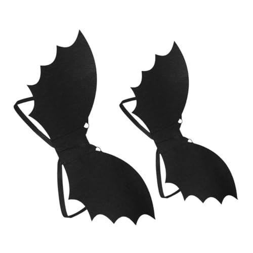 OFFIGAM 2 Stück Fledermausflügel Für Mädchen Halloween Kostümzubehör Halloween Kostüm Für Haustier Halloween Verkleidung Halloween Kostümzubehör Halloween Fledermaus Requisiten von OFFIGAM