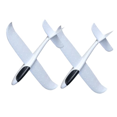 OFFIGAM 2 Stück Flugzeug werfen flugspielzeug Flugzeuge- für Handwerksflugzeug Airplane Toy Flugzeug fliegend Segelflugzeuge DIY stütze Schaum Weiß von OFFIGAM