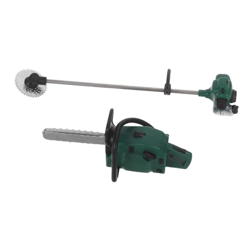 OFFIGAM 2 Stück Gartendekorationen Für Draußen Kettensäge Miniatur Gartenwerkzeug Kleine Gartenornamente Mini Gartenwerkzeug Für Draußen Arbeitszubehör Puppenhaus von OFFIGAM