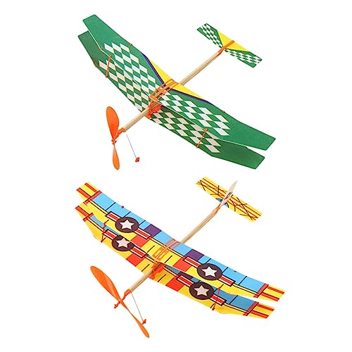 OFFIGAM 2 Stück Gummibandflugzeug Spielzeug für Kinder Leichtes Segelflugzeug Modell zum Fliegen für Draußen Lernspielzeug für Vorschüler und Kleinkinder OFFIGAM 2 Stück Gummibandflugzeug Spielzeug für Kinder Leichtes Segelflugzeug Modell zum Fliegen für Draußen Lernspielzeug für Vorschüler und Kleinkinder von OFFIGAM