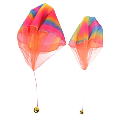 OFFIGAM 2 Stück Handwurf Fallschirmspielzeug für Bunte und Regenbogen Fallschirme für Outdoor Spiel für Familienaktivitäten und Kindergeburtstagsgeschenke OFFIGAM 2 Stück Handwurf Fallschirmspielzeug für Bunte und Regenbogen Fallschirme für Outdoor Spiel für Familienaktivitäten und Kindergeburtstagsgeschenke von OFFIGAM