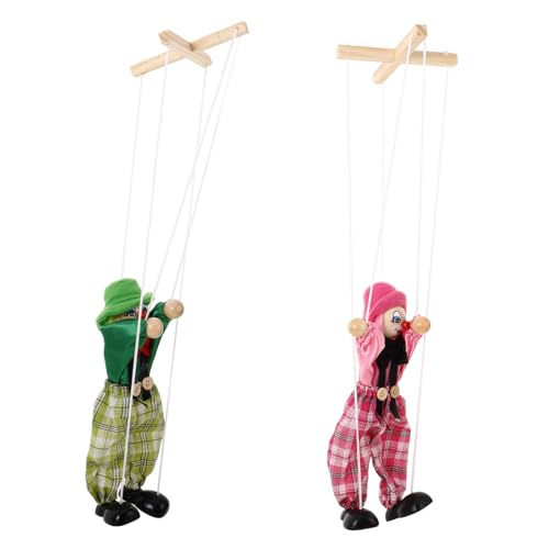 OFFIGAM 2 Stück Lustige Holz Piraten Marionette Interaktive Puppen für Handgefertigtes Fördert Kreativität und Kommunikation für Partys und von OFFIGAM