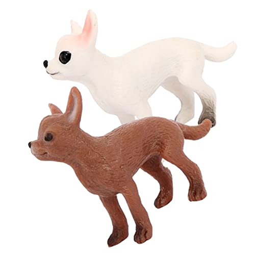 OFFIGAM 2 Stück Mini Chihuahua Figuren Realistische Hundedekoration für Puppenstube Tisch und für Hundeliebhaber Raumdeko OFFIGAM 2 Stück Mini Chihuahua Figuren Realistische Hundedekoration für Puppenstube Tisch und für Hundeliebhaber Raumdeko von OFFIGAM