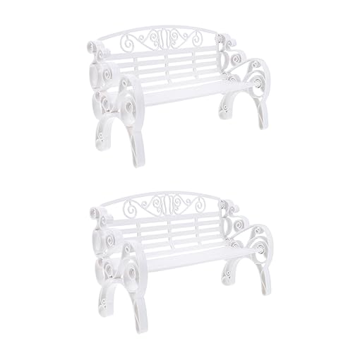 OFFIGAM 2 Stück Mini Modelle Dekorative Möbel für Puppenhäuser Hochwertige Bänke Fotorequisiten und Deko für Märchengärten OFFIGAM 2 Stück Mini Modelle Dekorative Möbel für Puppenhäuser Hochwertige Bänke Fotorequisiten und Deko für Märchengärten von OFFIGAM