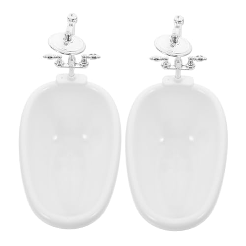 OFFIGAM 2 Stück Miniatur Badewanne Teiliges Puppenhaus Badezimmer Zubehör mit Dusche für Kreative Spielwelten Weiß für Realistische Badezimmer Szenen Puppenhäusern OFFIGAM 2 Stück Miniatur Badewanne Teiliges Puppenhaus Badezimmer Zubehör mit Dusche für Kreative Spielwelten Weiß für Realistische Badezimmer Szenen Puppenhäusern von OFFIGAM