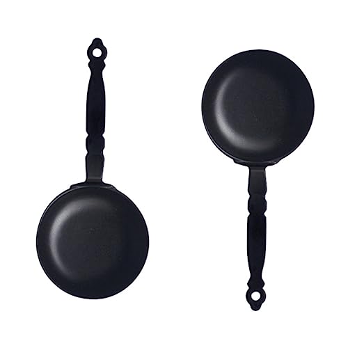 OFFIGAM 2 Stück Minipfanne Mini-Pfannen Miniatur-Kochzubehör Miniatur-Backformen für kinderspielzeug spielzeuge Miniaturpfannen Mini-Küchenzubehör Legierung Black OFFIGAM 2 Stück Minipfanne Mini-Pfannen Miniatur-Kochzubehör Miniatur-Backformen für kinderspielzeug spielzeuge Miniaturpfannen Mini-Küchenzubehör Legierung Black von OFFIGAM