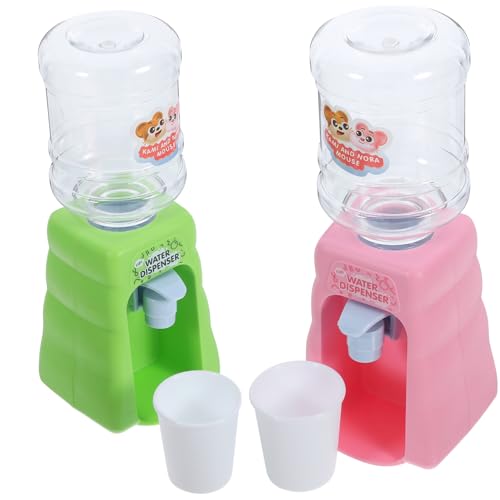 OFFIGAM 2 Stück Mit Wasserspender Mini-wasserspender Für Simulation Vorgeben Getränkespender Für Wasserspender Kleinkinder Miniatur Brunnen Plastik von OFFIGAM