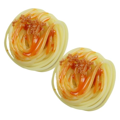 OFFIGAM 2 Stück Nudeln Mit Künstlicher Soße Schüsseln - Gefälschtes -Modell Makronen Wurst Fälschung Künstliche Nahrung Restaurant Große Schüssel PVC Yellow OFFIGAM 2 Stück Nudeln Mit Künstlicher Soße Schüsseln - Gefälschtes -Modell Makronen Wurst Fälschung Künstliche Nahrung Restaurant Große Schüssel PVC Yellow von OFFIGAM