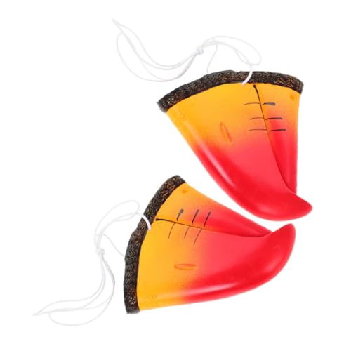 OFFIGAM 2 Stück Papageiennasen Kostüm Requisiten für Erwachsene Realistische Vogelnase Dekoration für Halloween Karneval und Cosplay Partys von OFFIGAM